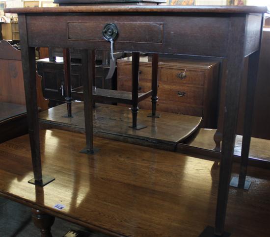 19th century oak side table